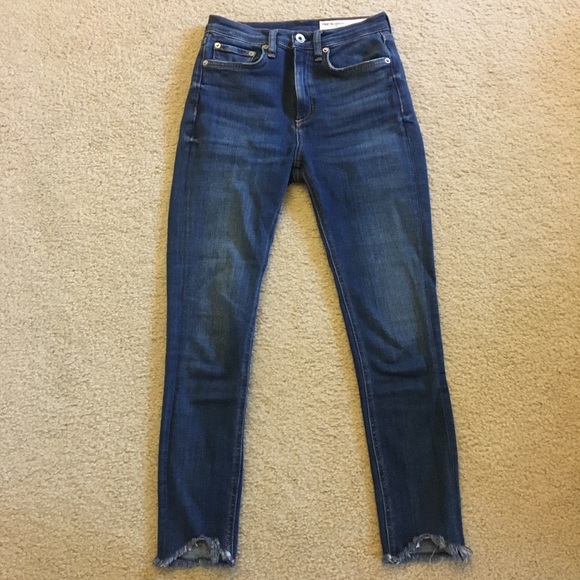 Rag & Bone Lenox High Rise Ankle Skinny fray hem - Picture 2 of 7